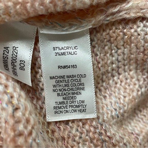 Kinsie peach metallic sweater Size small - Picture 12 of 13